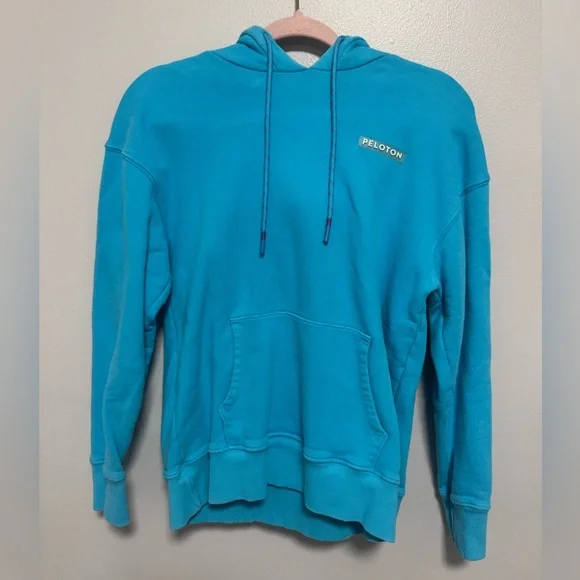 Peloton Downtown Oversized sweatshirt hoodie turquoise - Picture 2 of 11